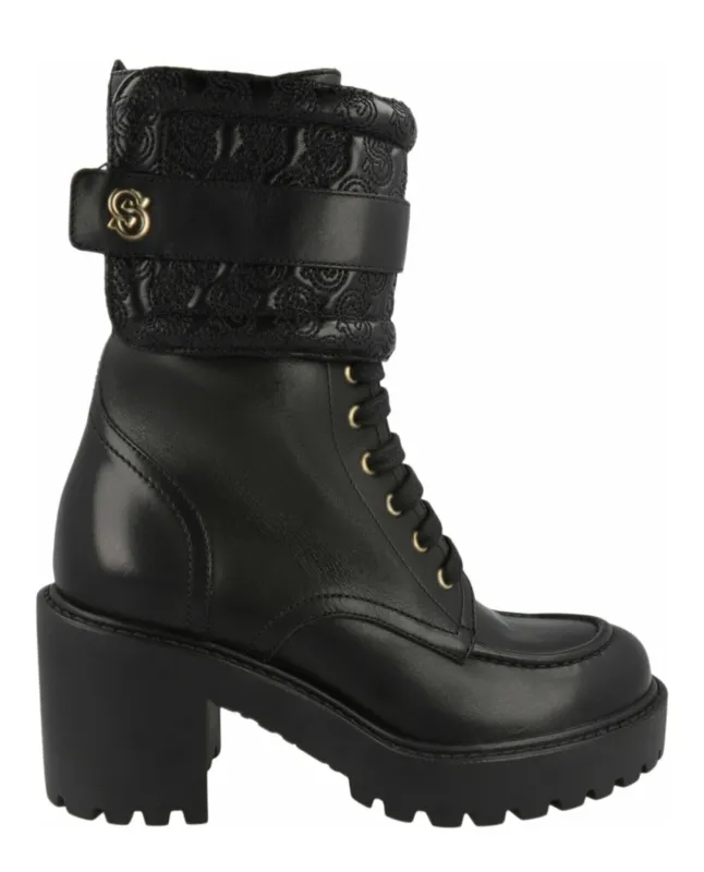 Ferragamo Shiraz Leather Combat Boots made by Salvatore Ferragamo