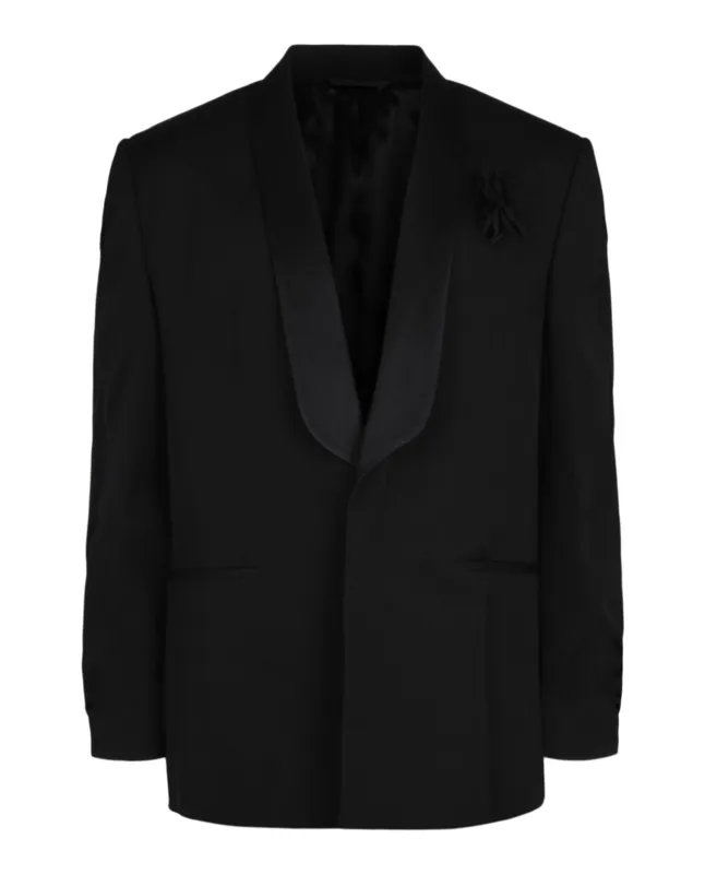 Givenchy Jacket in Wool With Satin Shawl Lapel made by Givenchy