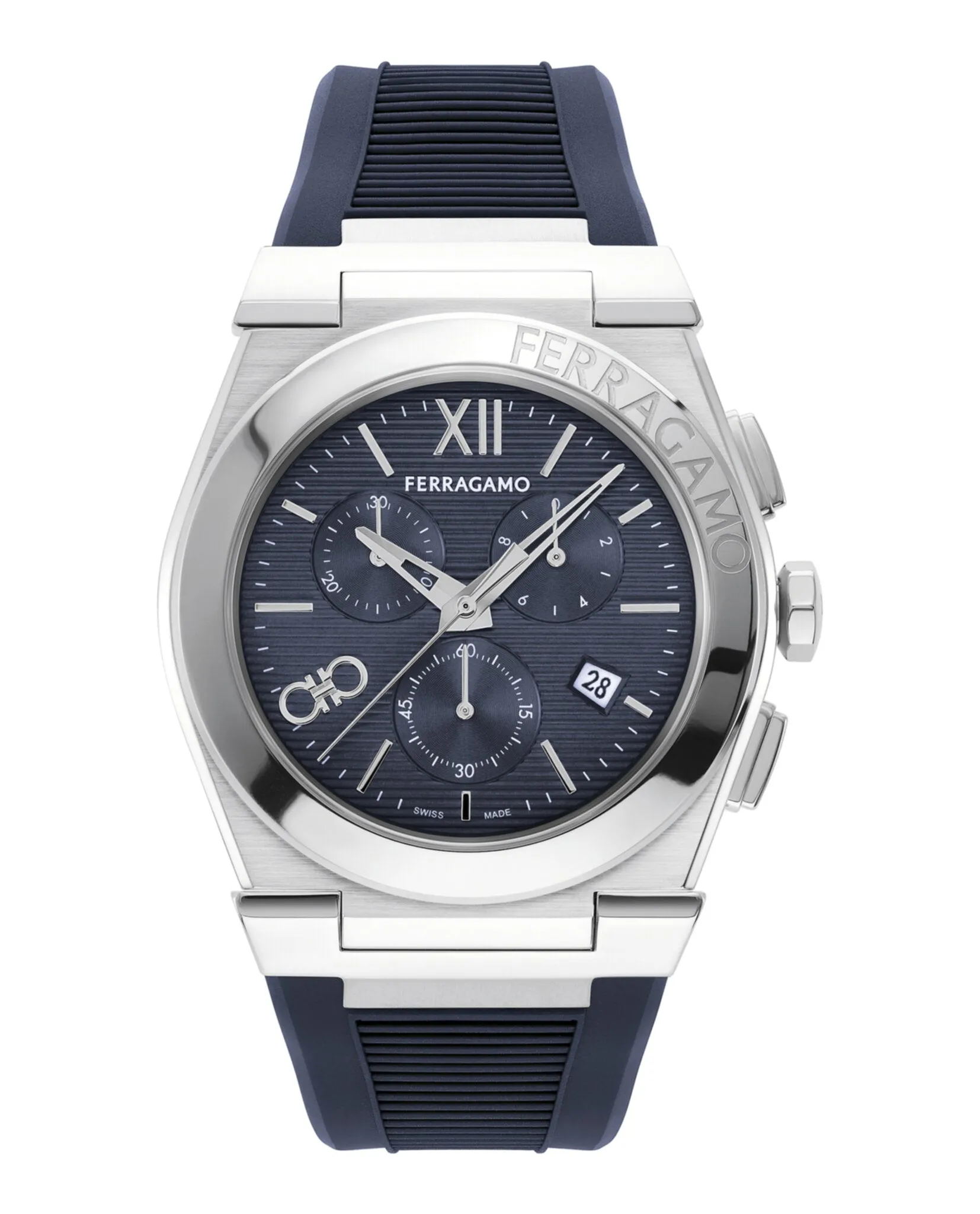 Ferragamo Vega Chrono Silicone Watch sold by Zulily
