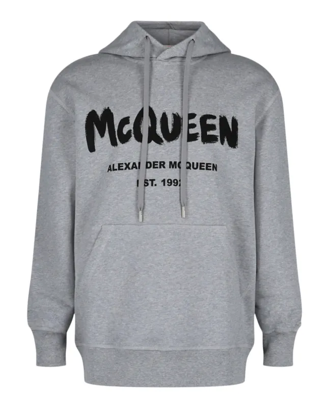 Alexander McQueen Graffiti Logo Hooded Sweatshirt made by Alexander McQueen