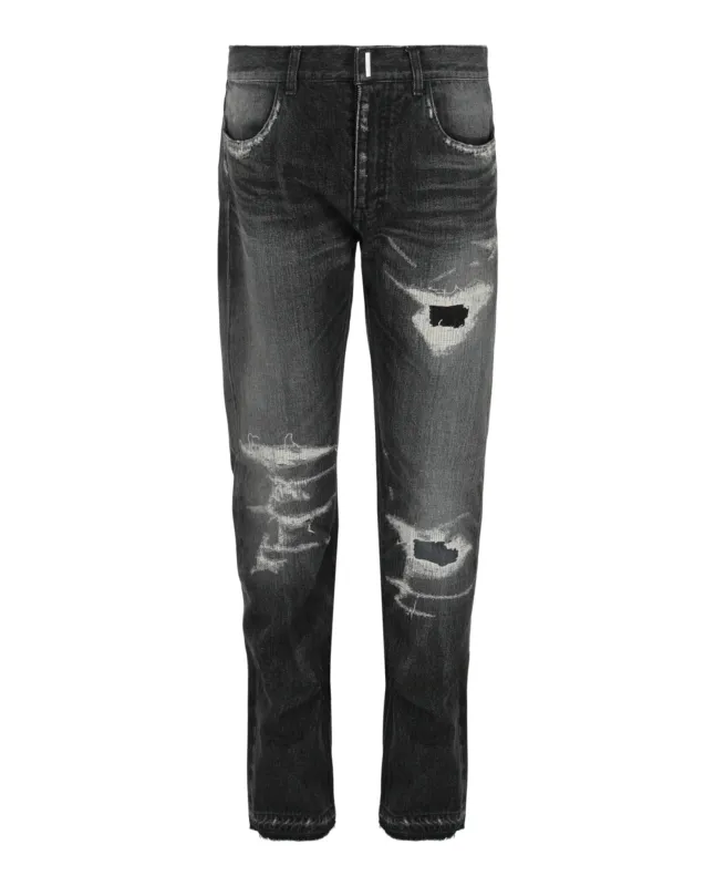 Givenchy Distressed Straight-Leg Jeans made by Givenchy