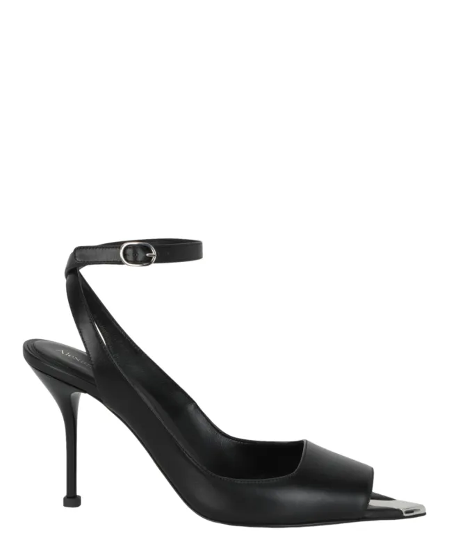 Alexander McQueen Punk Peep Toe Sandals made by Alexander McQueen