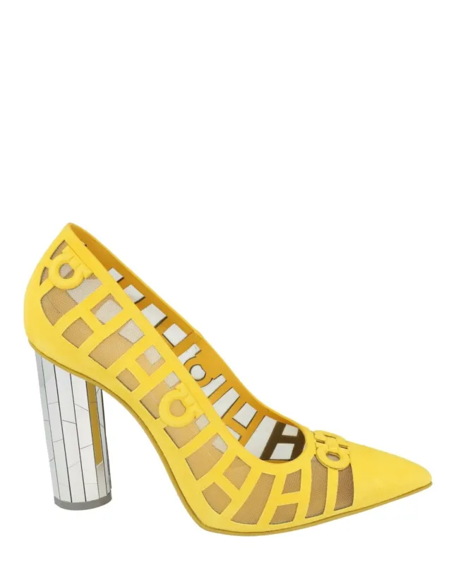 Ferragamo Florise X5 Suede Pumps made by Salvatore Ferragamo