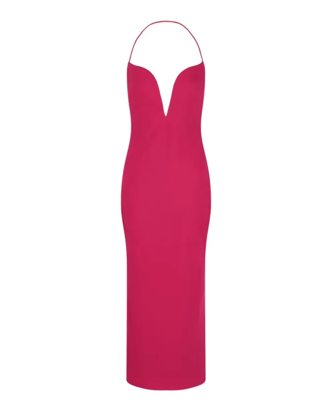 Givenchy Plunging Halter Midi Dress made by Givenchy
