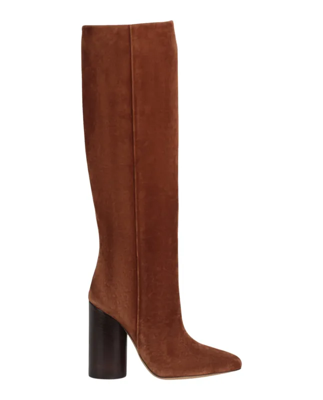 Ferragamo Pampero Suede Knee-High Boots made by Salvatore Ferragamo