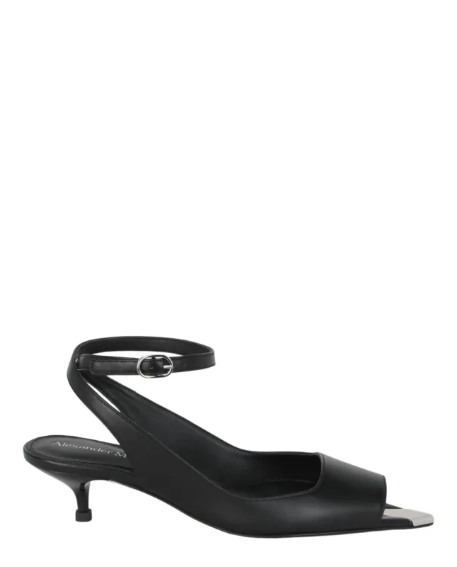 Alexander McQueen Punk Peep Toe Sandals made by Alexander McQueen