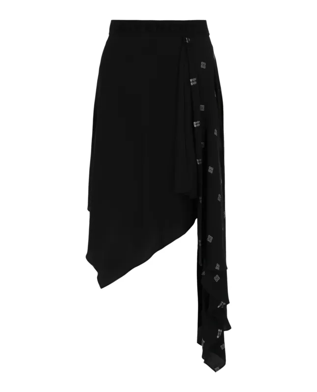 Givenchy 4G Asymmetrical Skirt made by Givenchy