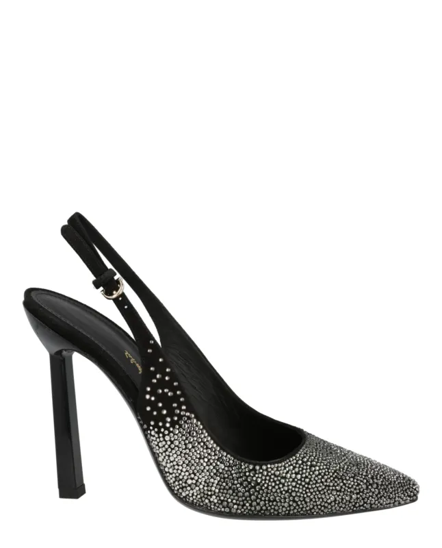 Ferragamo Jessie Crystal-Embellished Slingback Pumps made by Salvatore Ferragamo