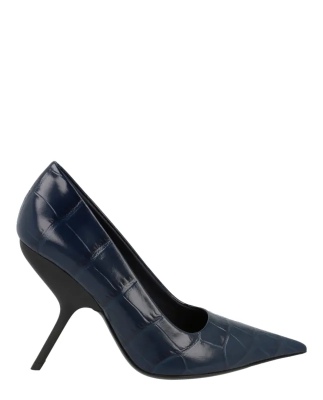 Ferragamo Eva X5 Croc Embossed Pumps made by Salvatore Ferragamo