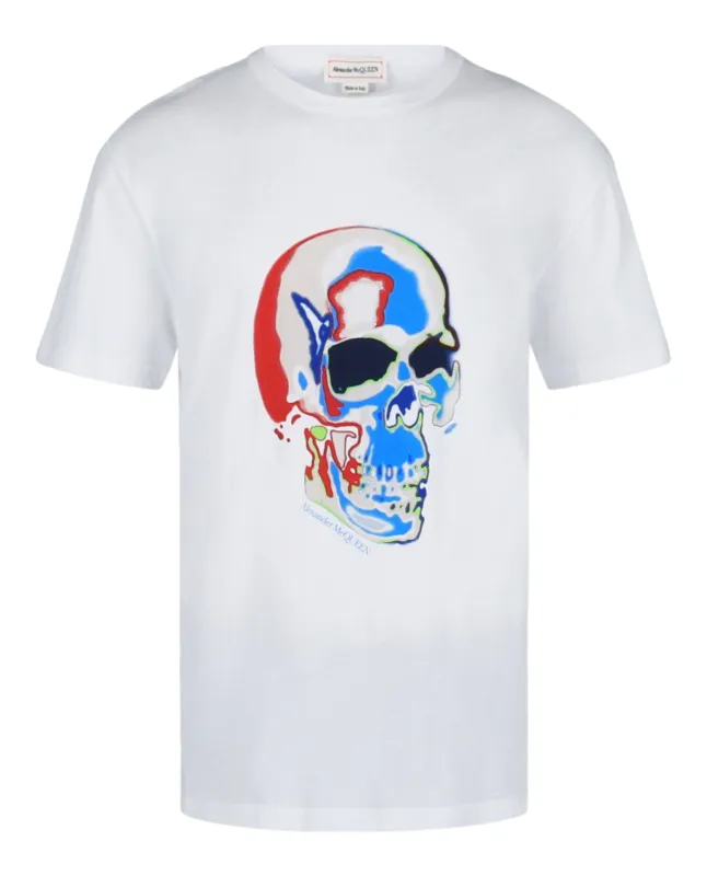Alexander McQueen Solarized Skull Graphic T-Shirt made by Alexander McQueen
