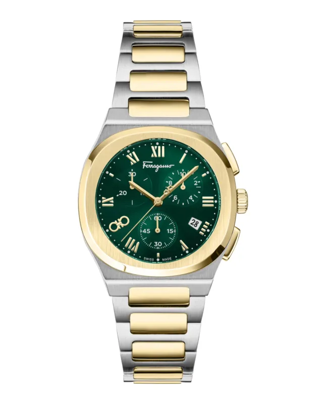 Ferragamo  Elliptical Chronograph Watch made by Salvatore Ferragamo