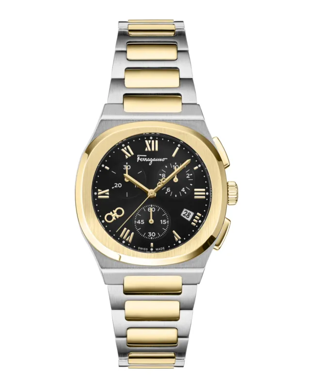 Ferragamo  Elliptical Chronograph Watch made by Salvatore Ferragamo