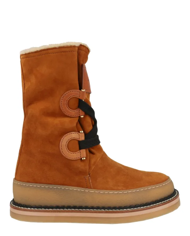Ferragamo Celeno Slouchy Suede Boots made by Salvatore Ferragamo