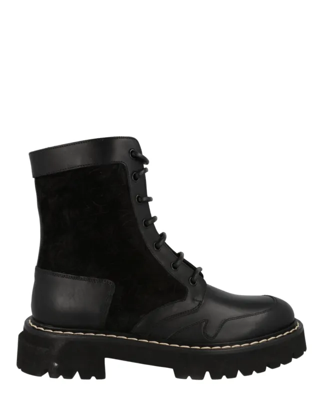 Ferragamo Iuri Combat Boots made by Salvatore Ferragamo