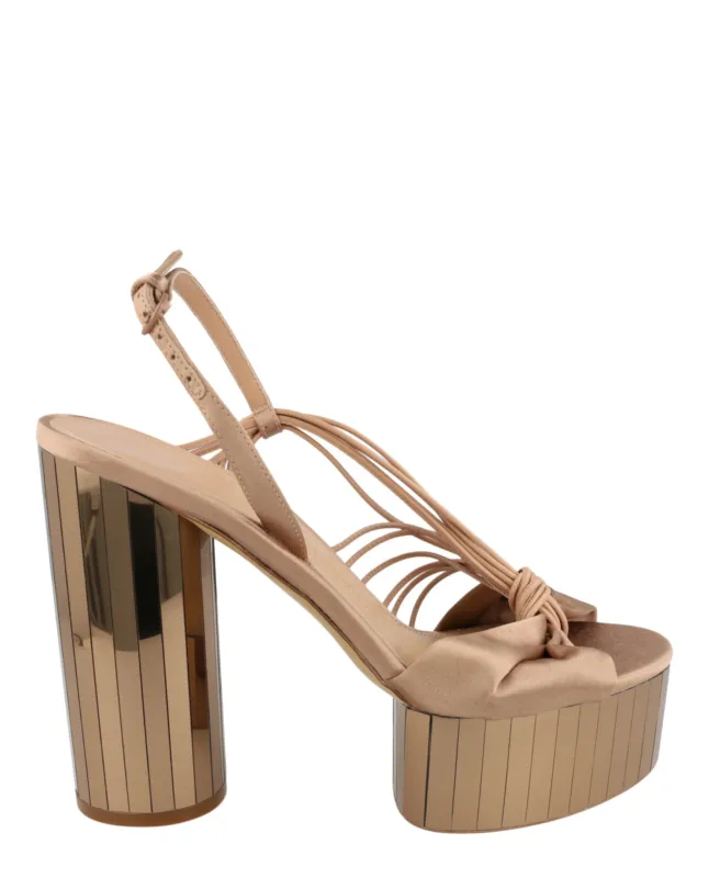 Ferragamo Sabrina Mirrored Platform Heels made by Salvatore Ferragamo