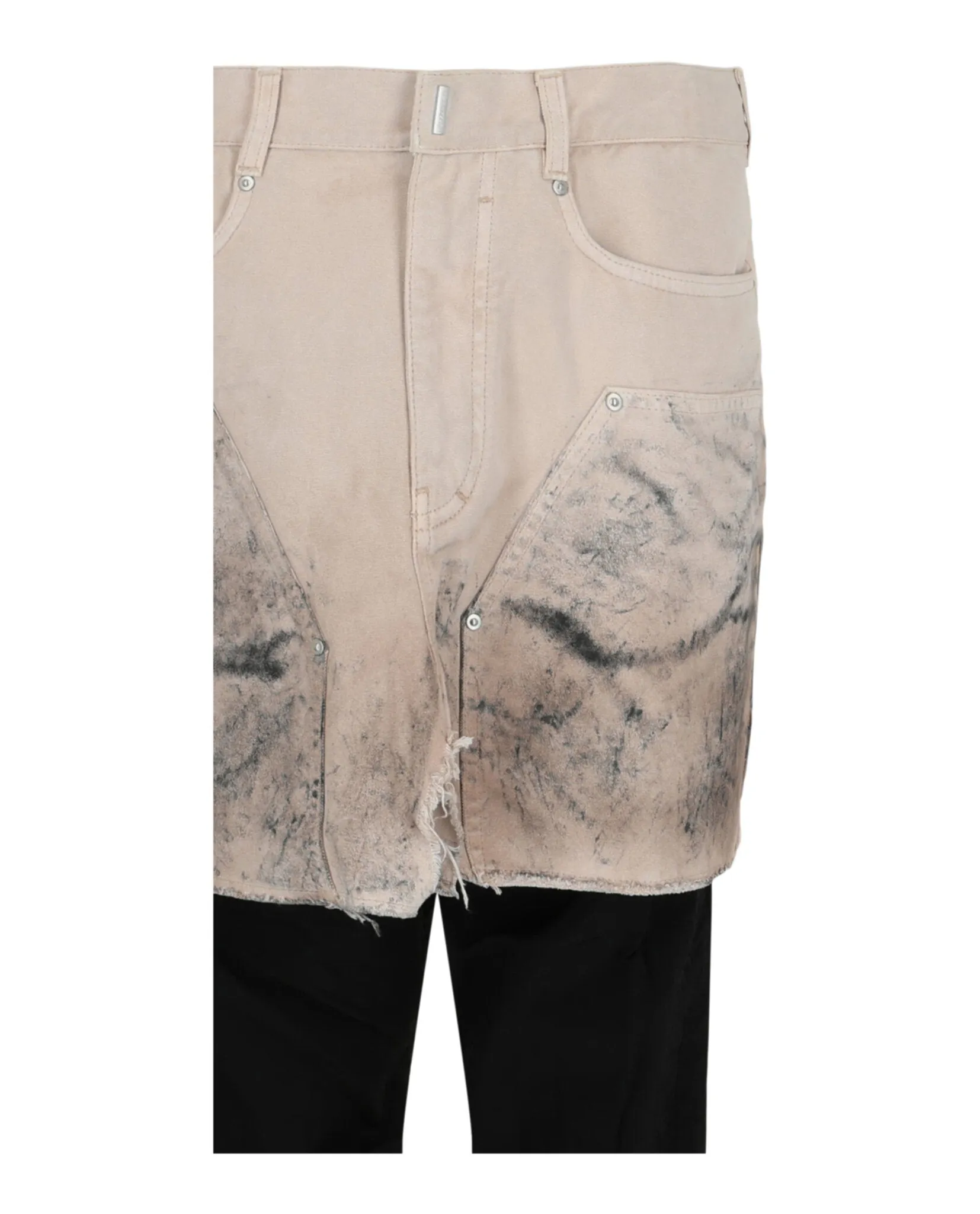 Givenchy Layered Tracksuit Pants With Destroyed Carpenter Jeans sold by Zulily product image thumbnail 3