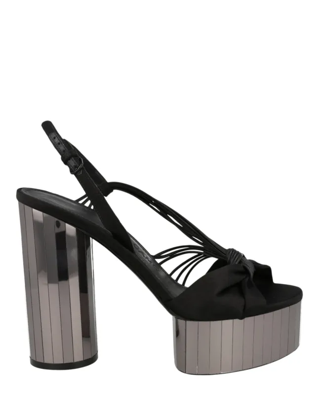 Ferragamo Sabrina Mirrored Platform Heels made by Salvatore Ferragamo