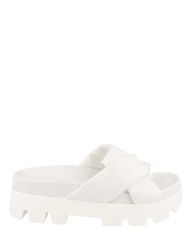 Ferragamo Air Lug Leather Slides made by Salvatore Ferragamo