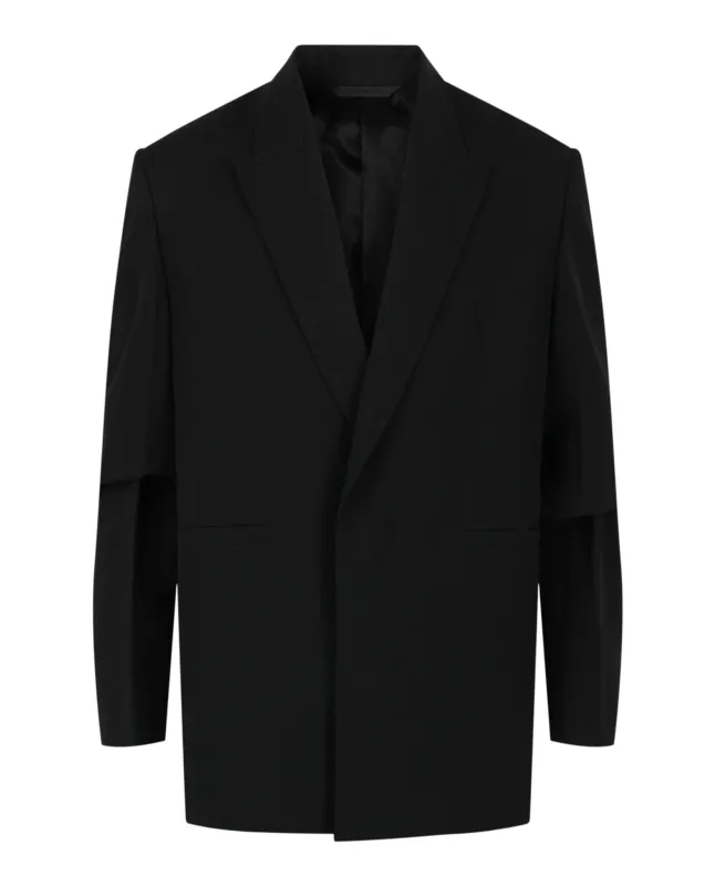 Givenchy Overlapped Lapel Oversized Blazer made by Givenchy