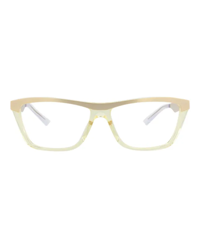 Bottega Veneta Cat Eye-Frame Metal Optical Frames made by Bottega Veneta