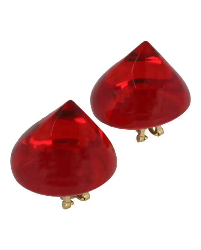 Ferragamo Large Sculptural Clip on Earrings made by Salvatore Ferragamo