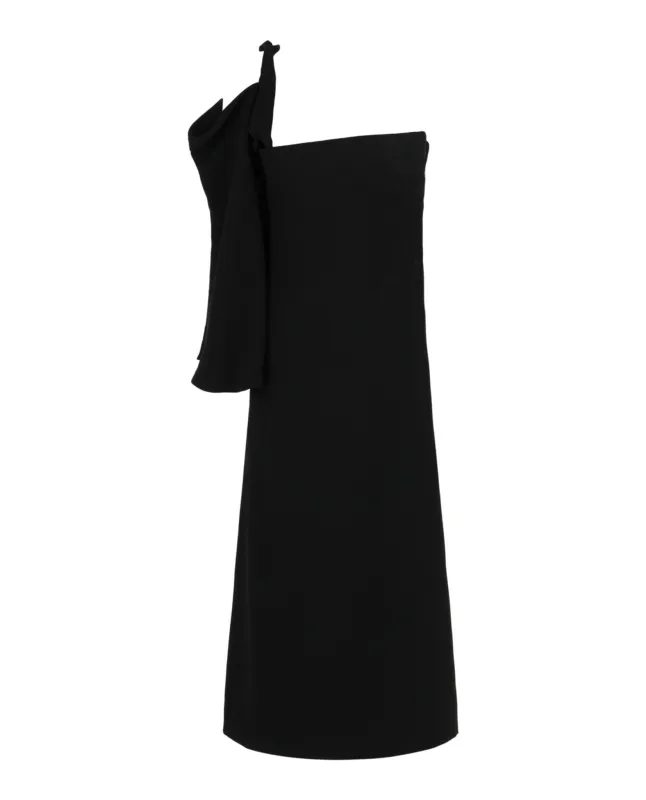 Ferragamo One-Shoulder Midi Dress made by Salvatore Ferragamo