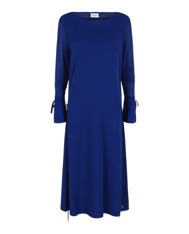 Ferragamo Long-Sleeved Midi Dress made by Salvatore Ferragamo