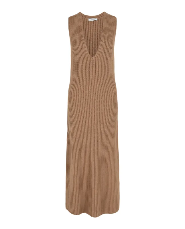 Ferragamo Sleeveless Ribbed Knit Dress made by Salvatore Ferragamo