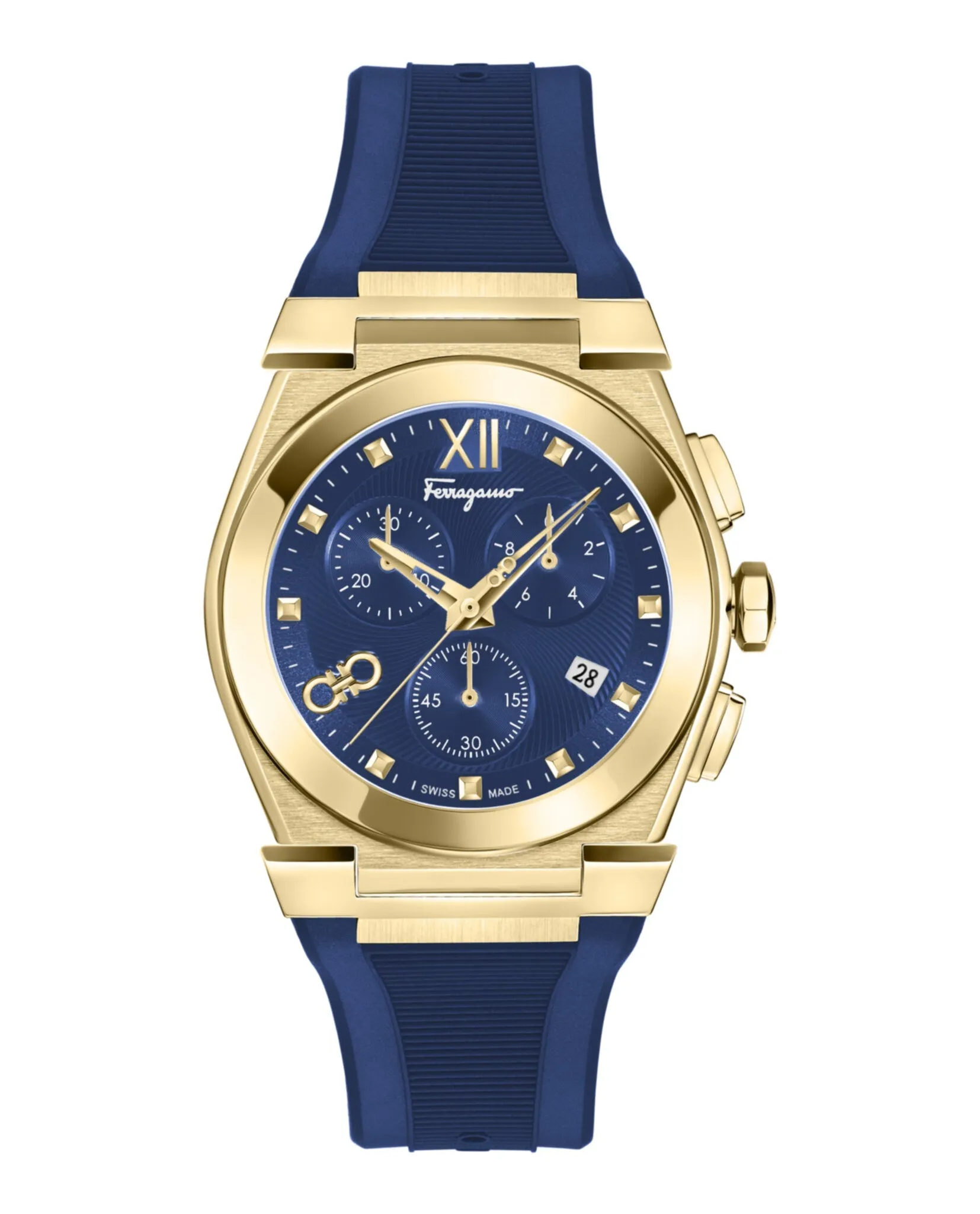 Ferragamo Vega Chrono Silicone Watch sold by Zulily