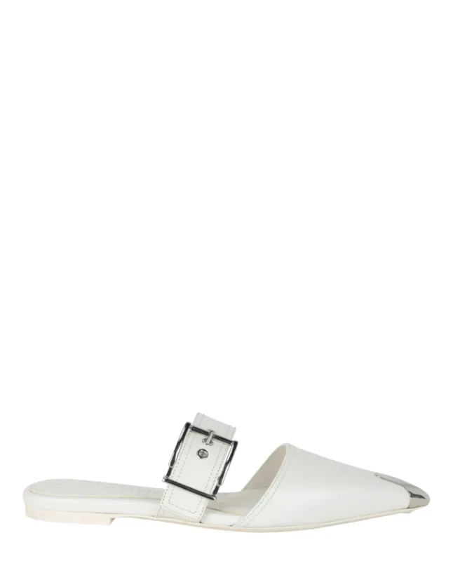 Alexander McQueen Punk Leather Flats made by Alexander McQueen