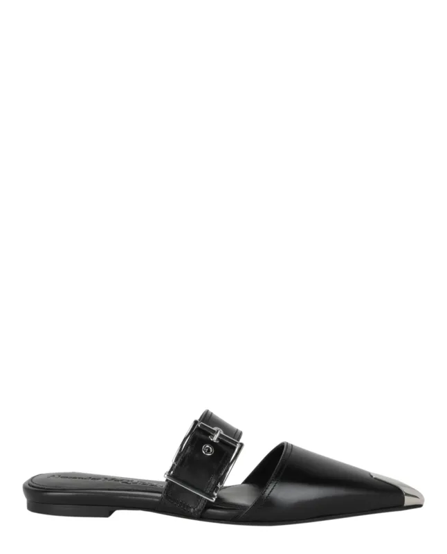 Alexander McQueen Punk Leather Flats made by Alexander McQueen
