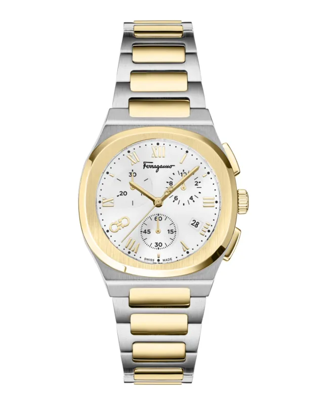 Ferragamo  Elliptical Chronograph Watch made by Salvatore Ferragamo