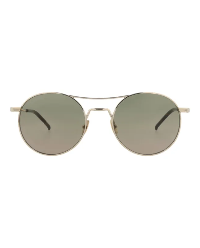 Saint Laurent Round-Frame Metal Sunglasses made by Yves Saint Laurent