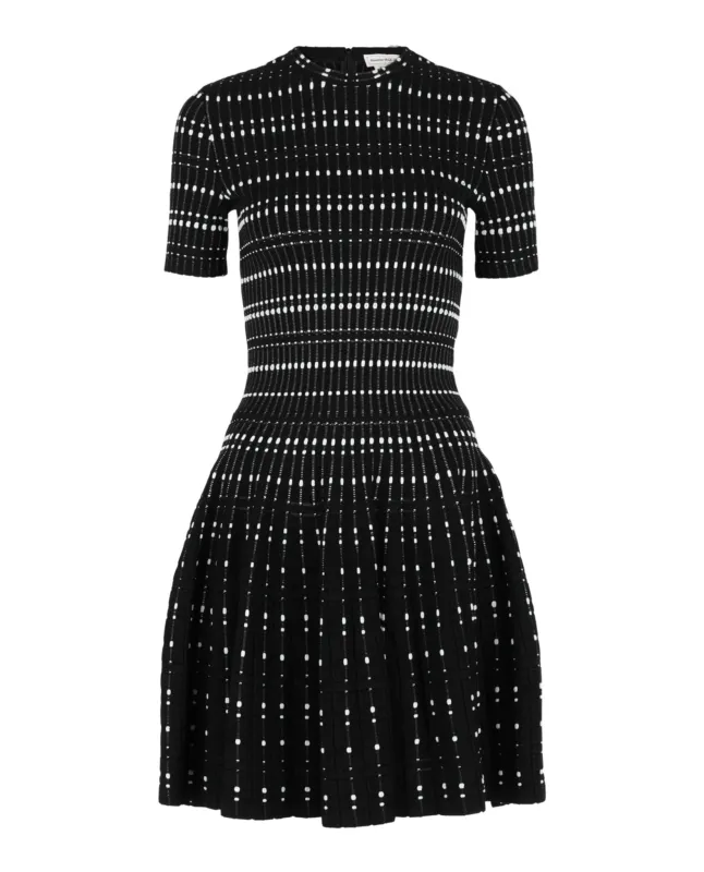 Alexander McQueen Stitch Dot Fit and Flare Dress made by Alexander McQueen