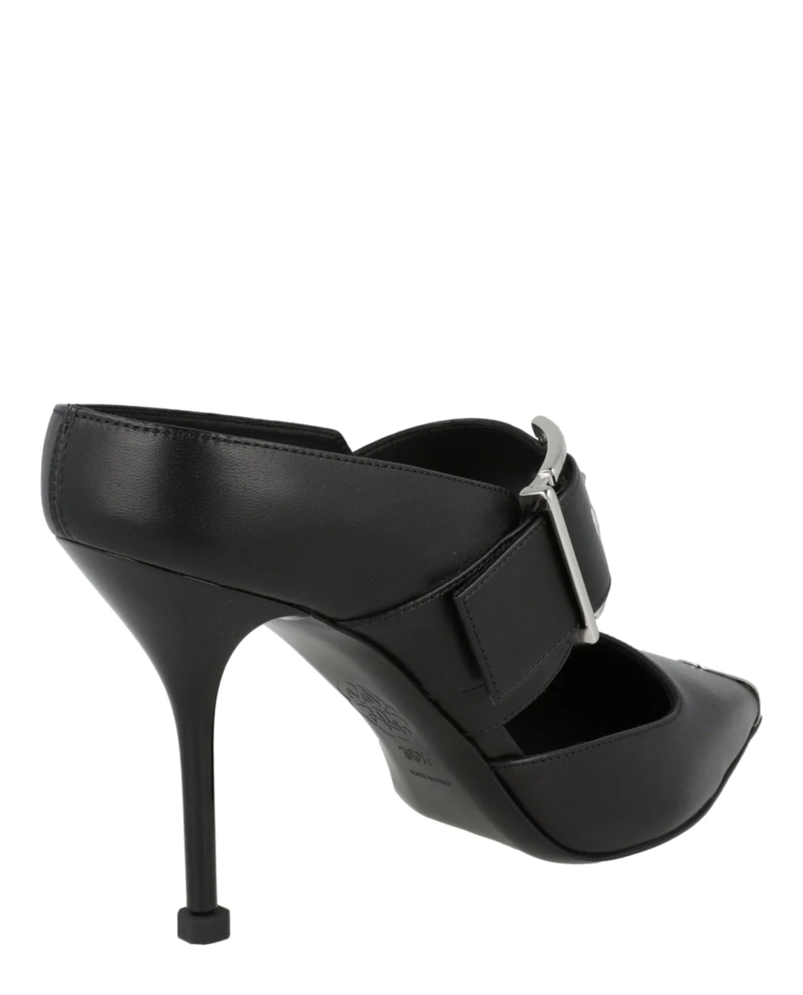 Alexander McQueen Buckle Leather Mules sold by Zulily product image thumbnail 3
