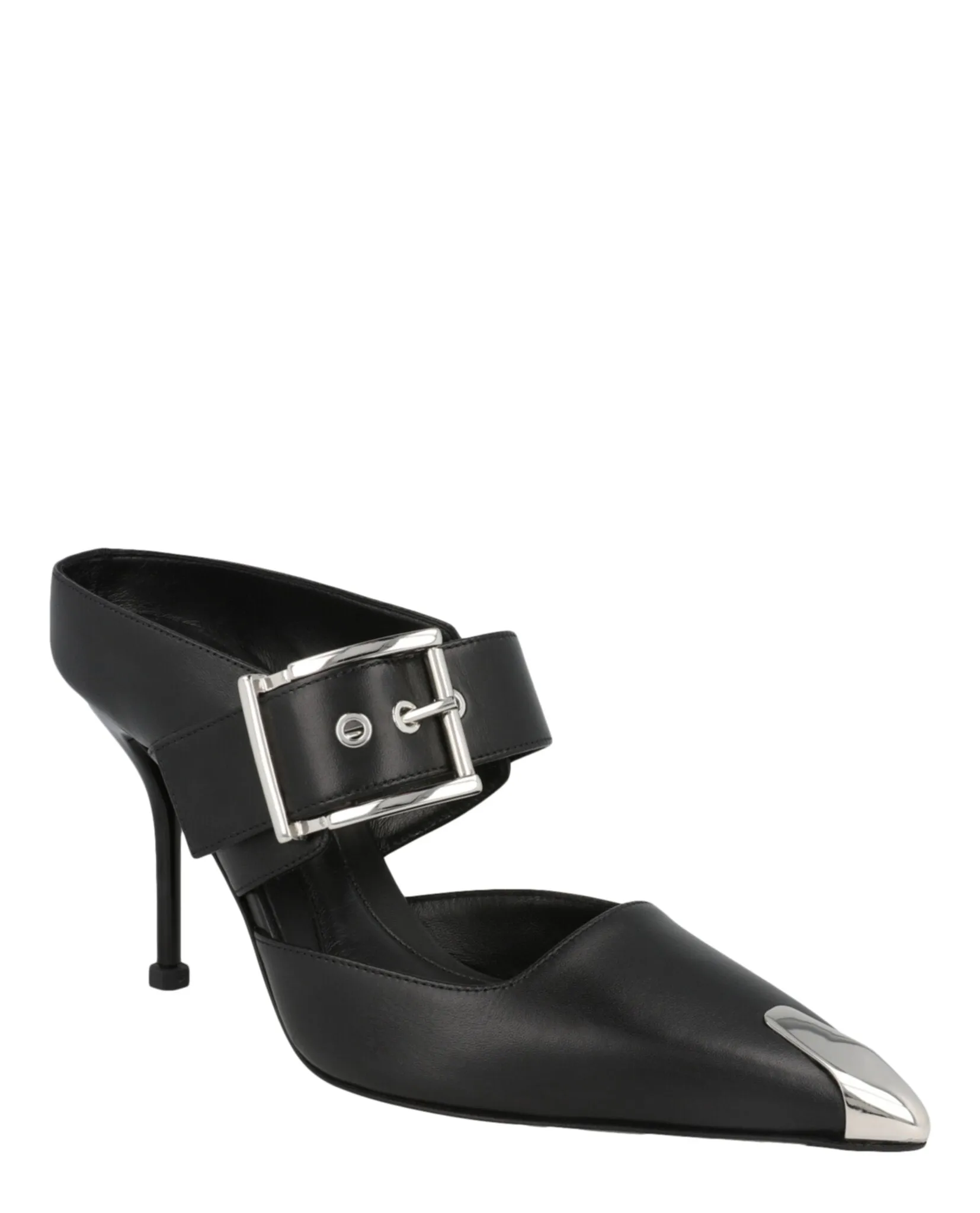 Alexander McQueen Buckle Leather Mules sold by Zulily product image thumbnail 2
