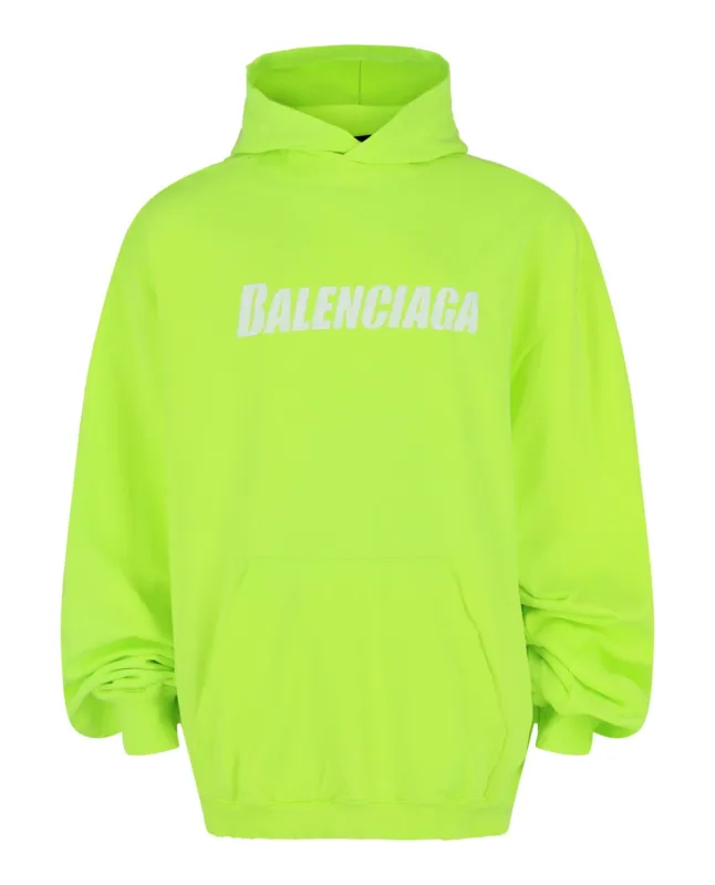 Balenciaga Caps Destroyed Graphic Print Hoodie made by Balenciaga