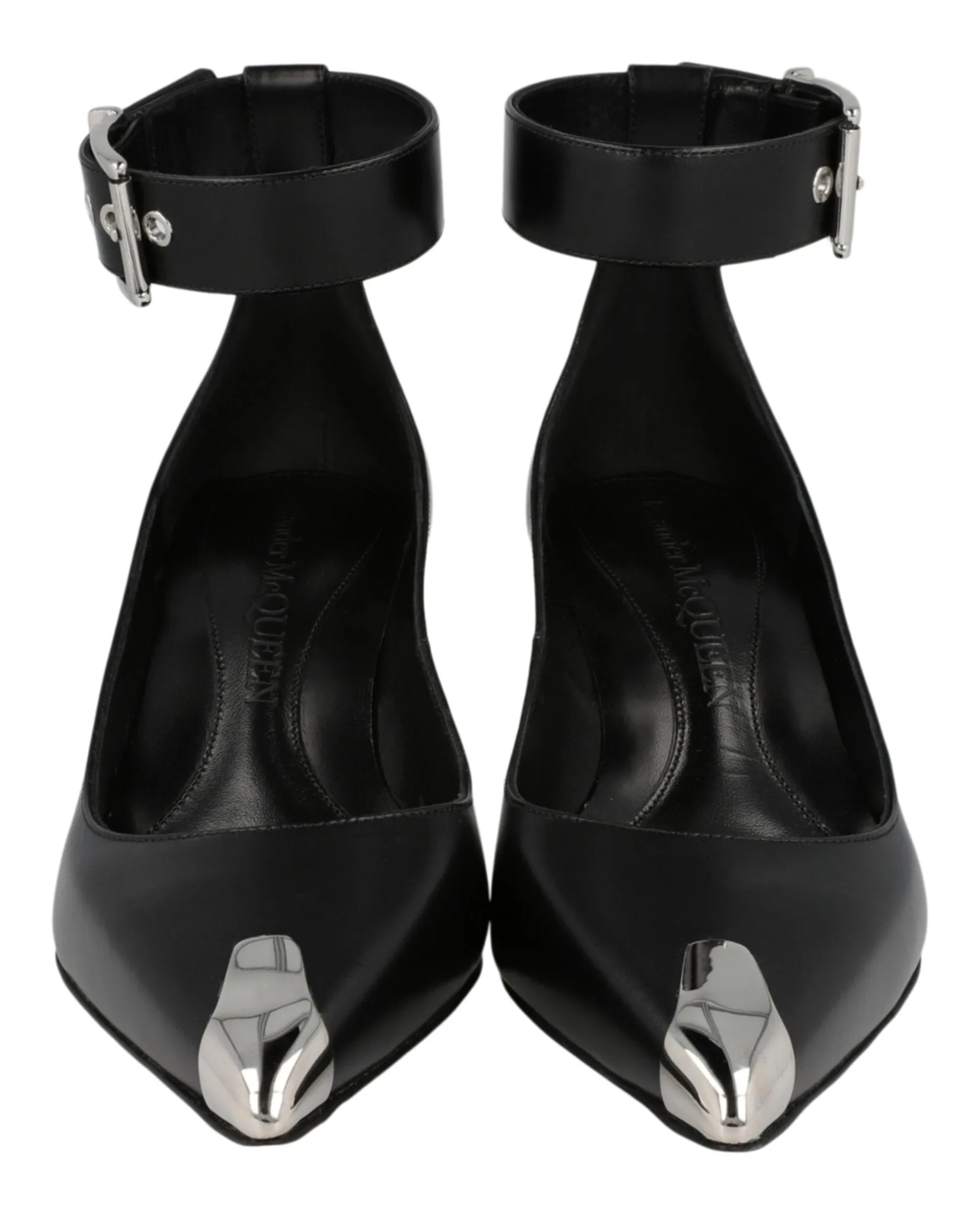 Alexander McQueen Buckle Leather Heels sold by Zulily product image thumbnail 5