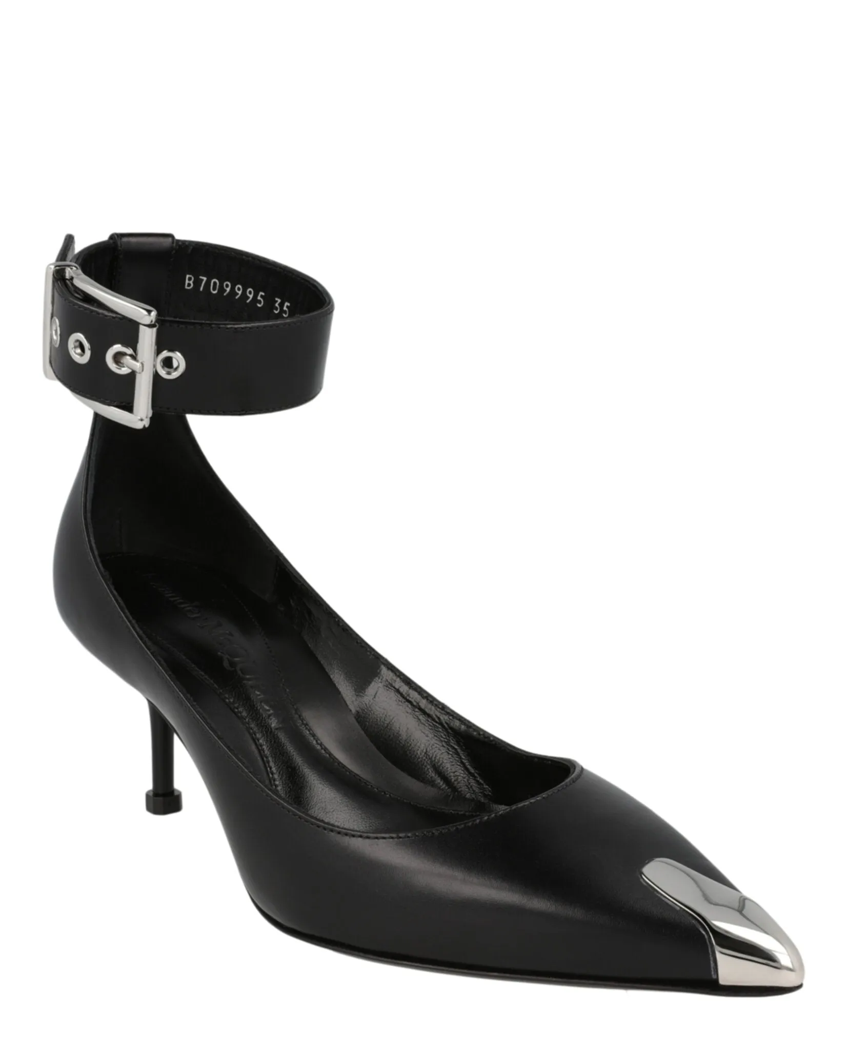 Alexander McQueen Buckle Leather Heels sold by Zulily product image thumbnail 2