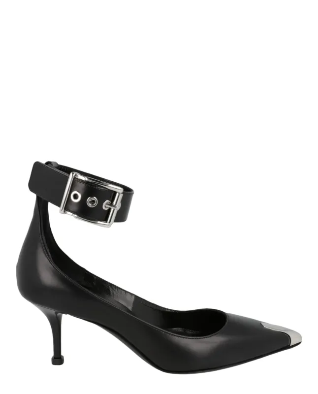 Alexander McQueen Buckle Leather Heels made by Alexander McQueen