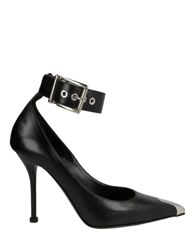 Alexander McQueen Buckle Leather Heels made by Alexander McQueen