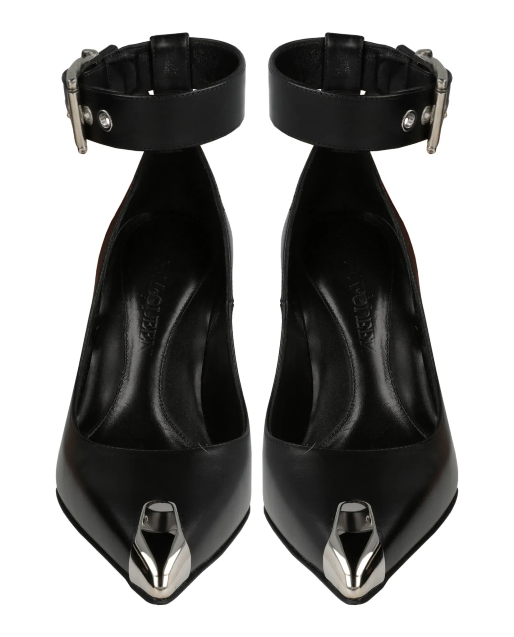 Alexander McQueen Buckle Leather Heels sold by Zulily product image thumbnail 5