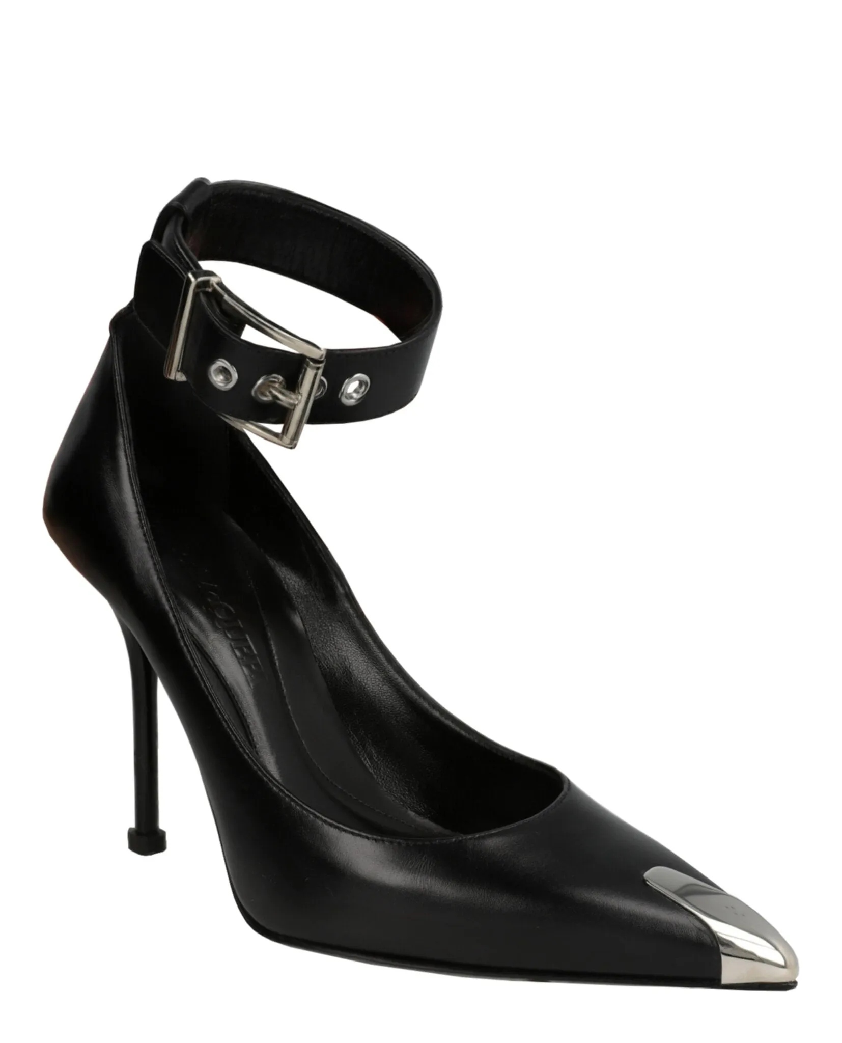 Alexander McQueen Buckle Leather Heels sold by Zulily product image thumbnail 2
