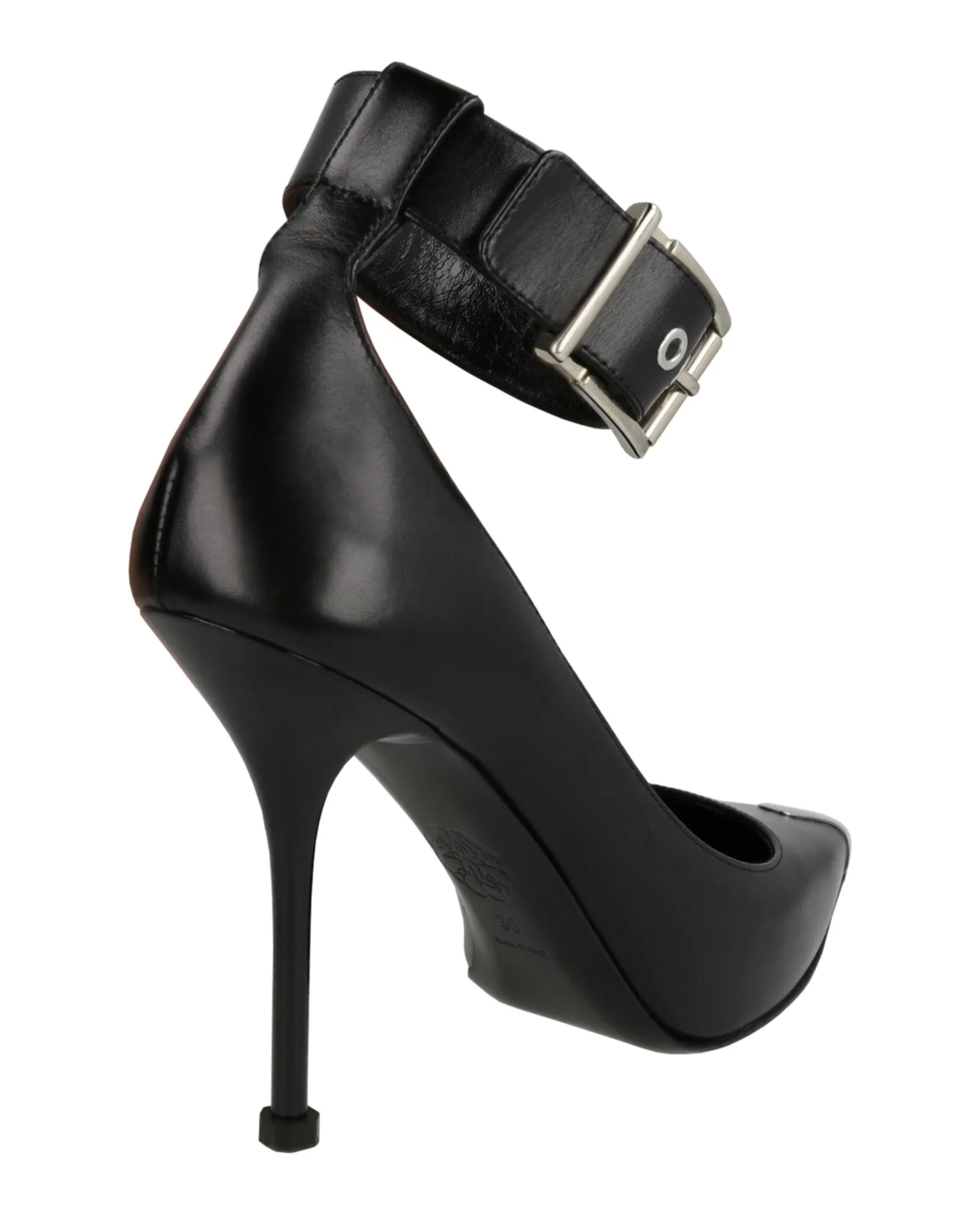 Alexander McQueen Buckle Leather Heels sold by Zulily product image thumbnail 3