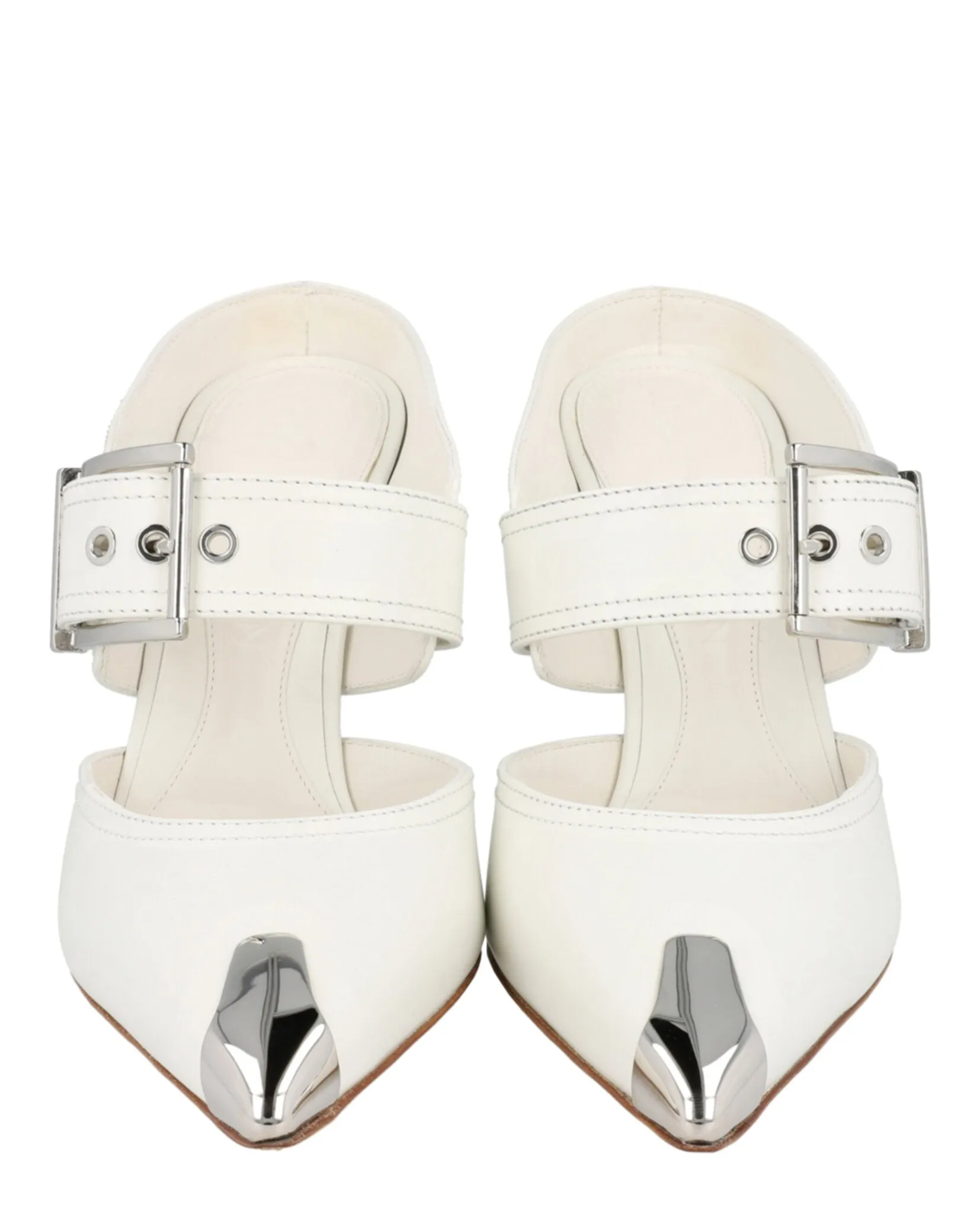 Alexander McQueen Buckle Leather Mules sold by Zulily product image thumbnail 5