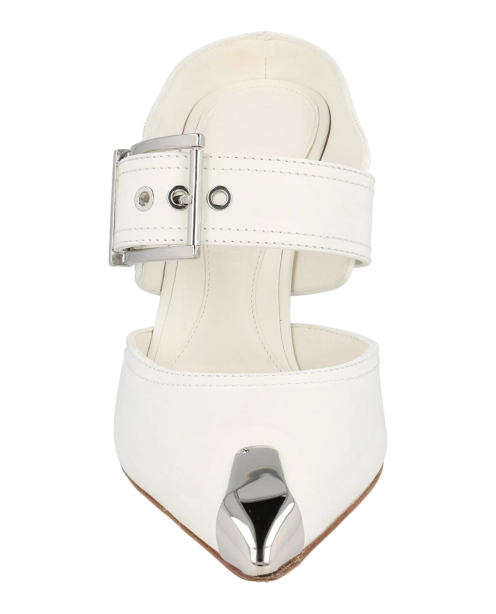 Alexander McQueen Buckle Leather Mules sold by Zulily product image thumbnail 4