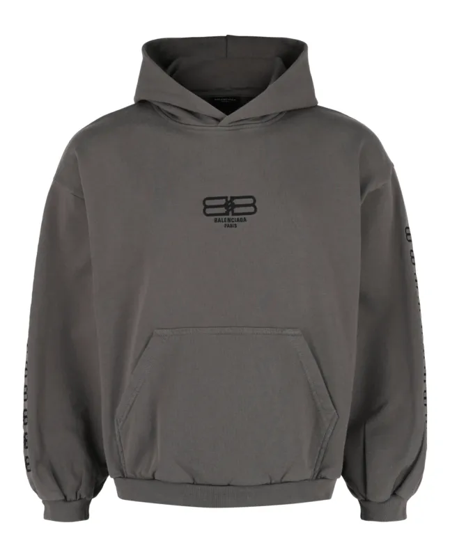 Balenciaga Embroidered Cotton Hoodie made by Balenciaga