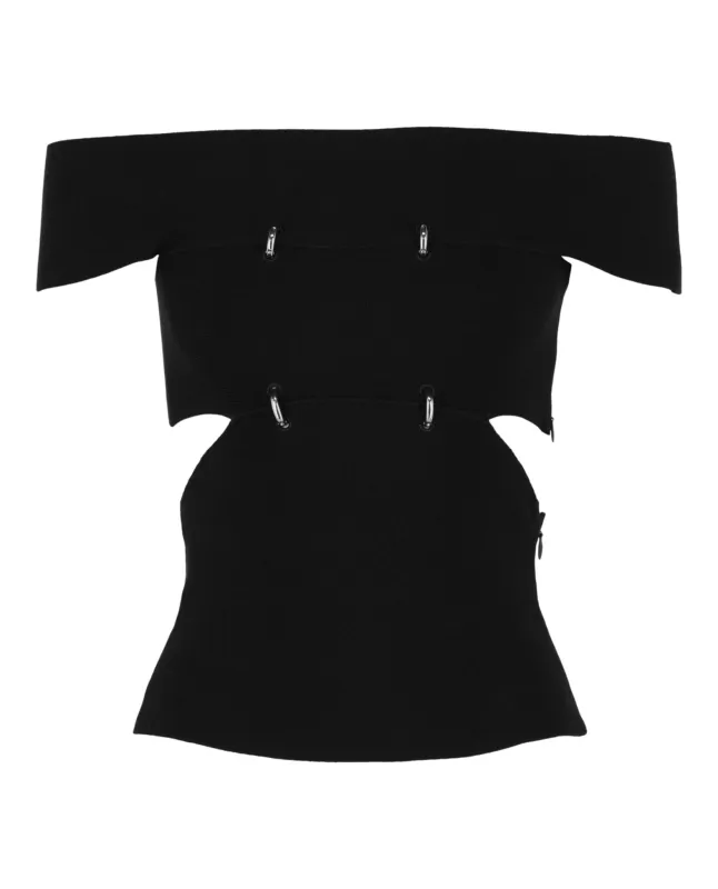 Alexander McQueen Sliced Off-the-Shoulder Top made by Alexander McQueen