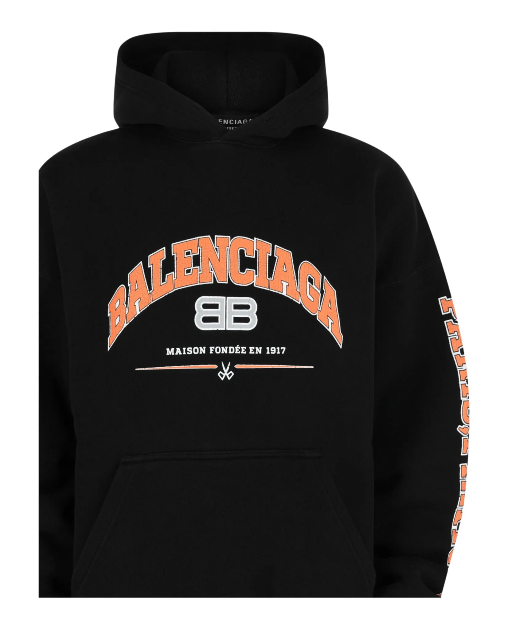 Balenciaga Oversized Logo Print Hoodie sold by Zulily product image thumbnail 3