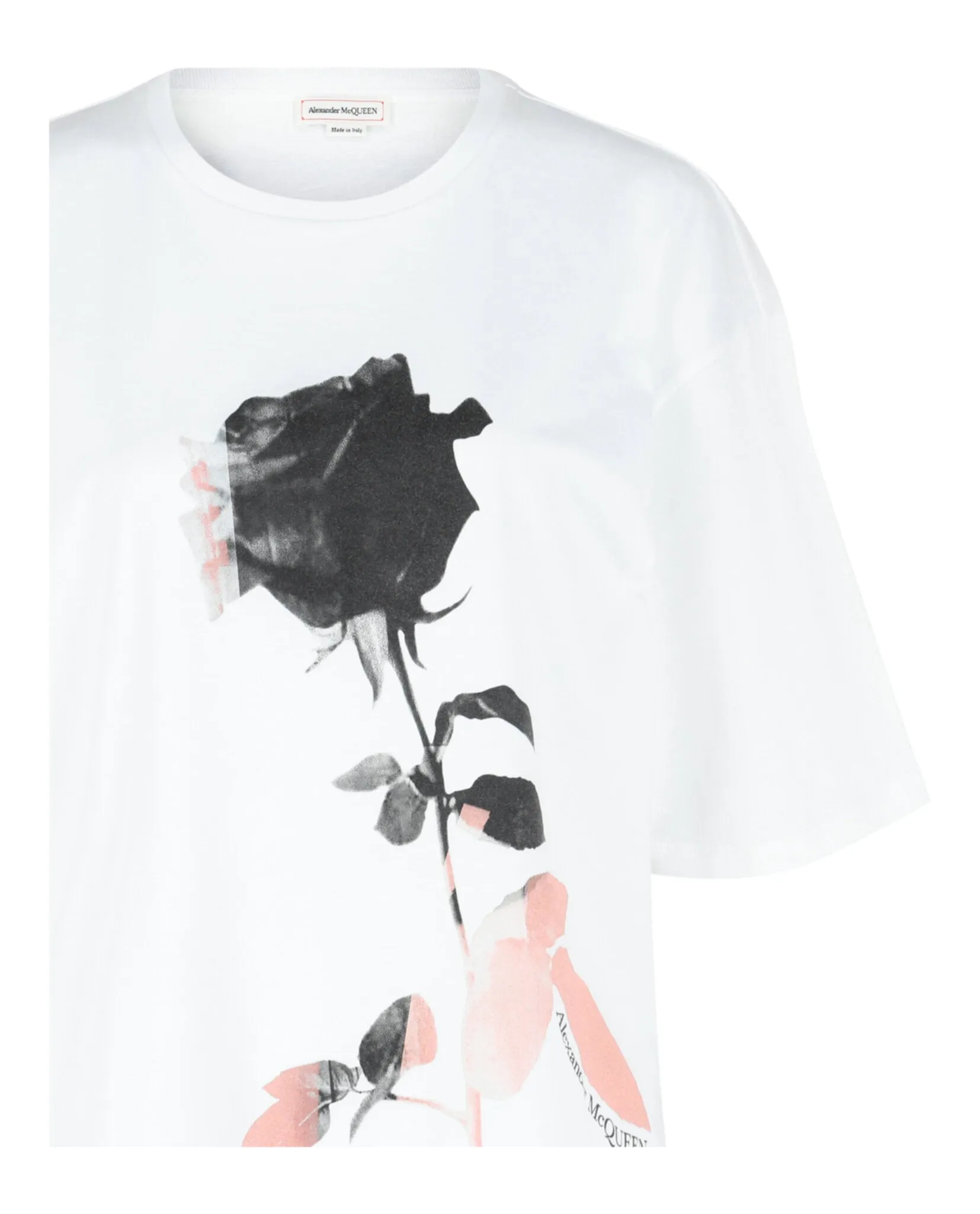 Alexander McQueen Rose Print Graphic T-Shirt sold by Zulily product image thumbnail 3